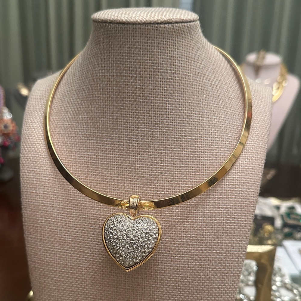 Gold Heart Pendant Necklace